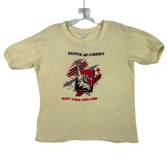 Vintage 1986 Statue of Liberty Centennial T-Shirt USA Single Stitch medium - Picture 1 of 12
